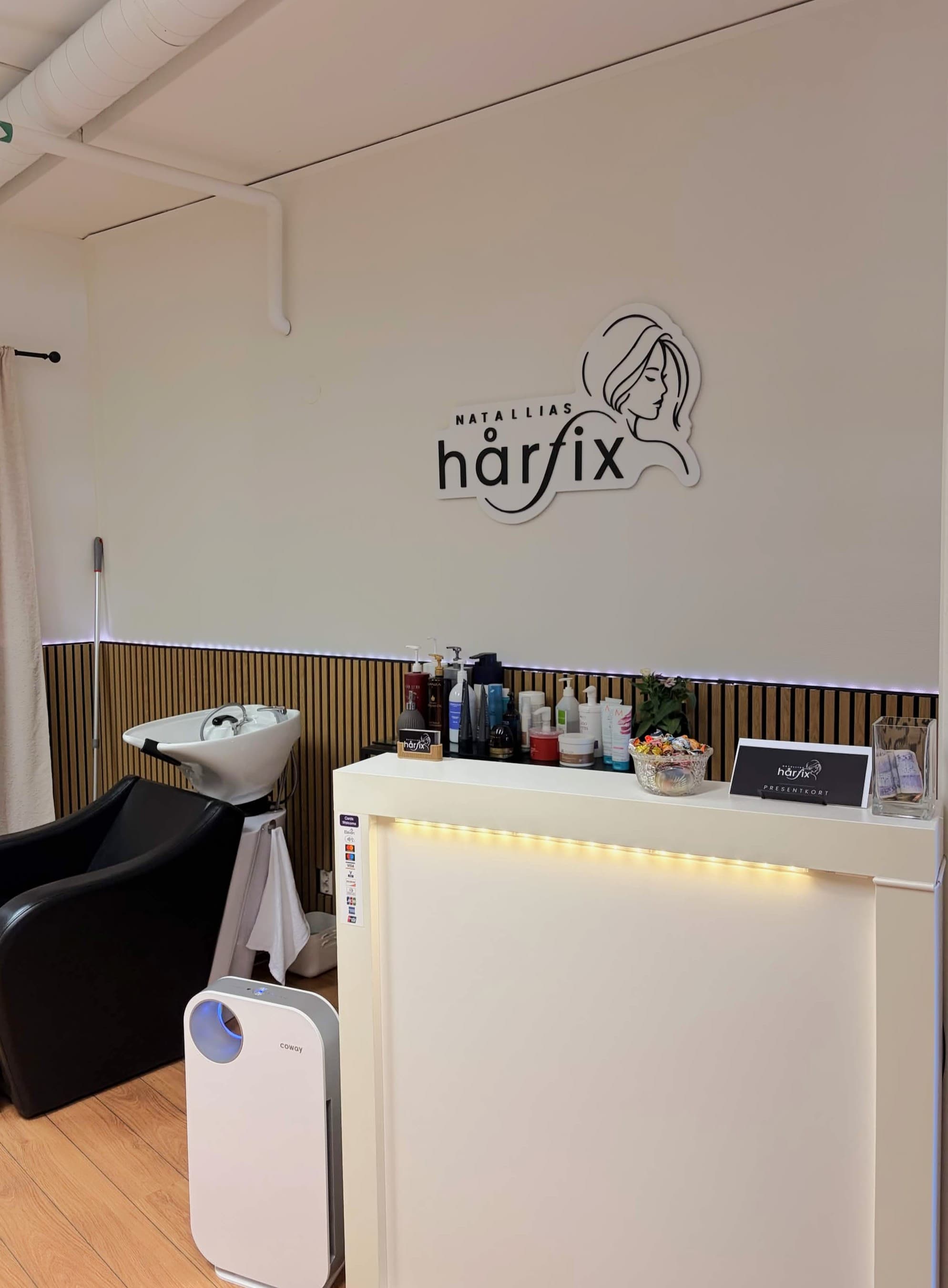 Receptionsdisken i salongen